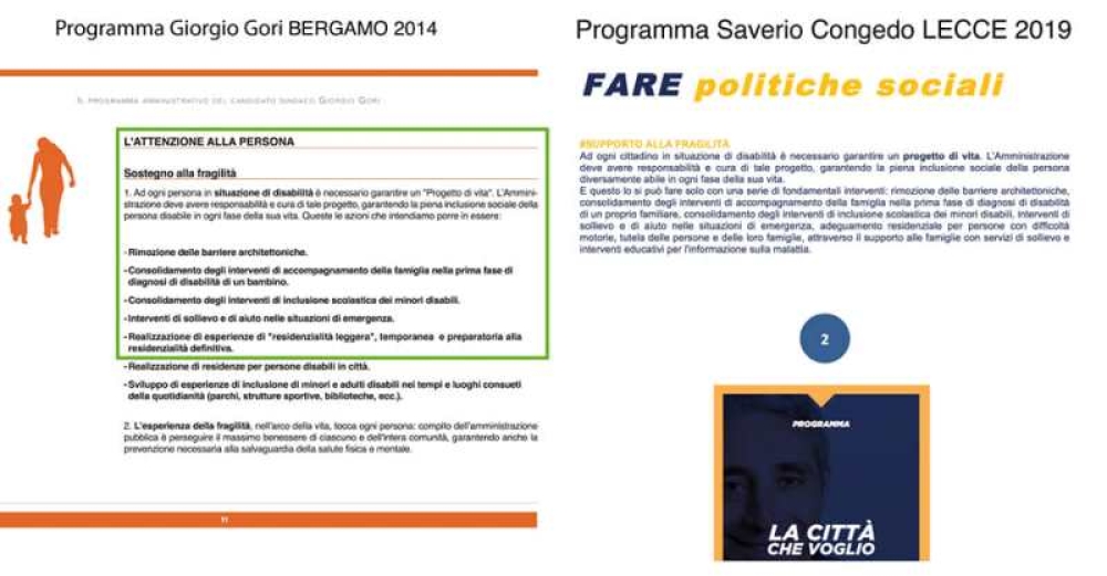 Congedo Copia E Incolla Dal Programma Del Sindaco Renziano Sul Web I Testi A Confronto